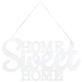 15" Home Sweet Home Cutout Sign: White