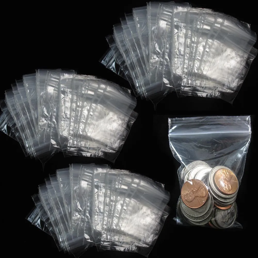 2000 - 2" x 3" Zip Lock 2x3 Plastic Bags 2 MIL Reclosable Poly Clear