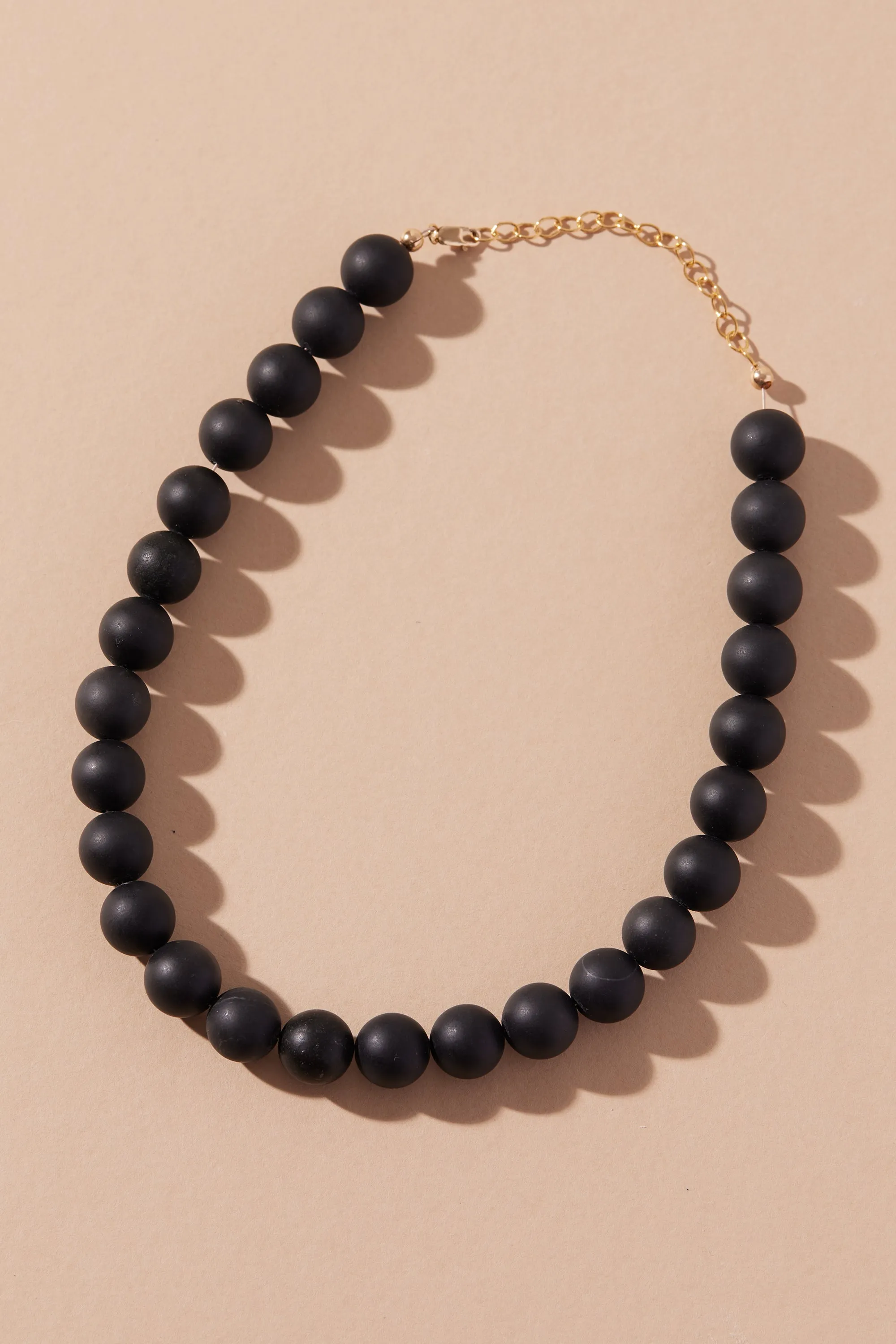 ALTER EGO POWER BEADS NECKLACE MATT BLACK