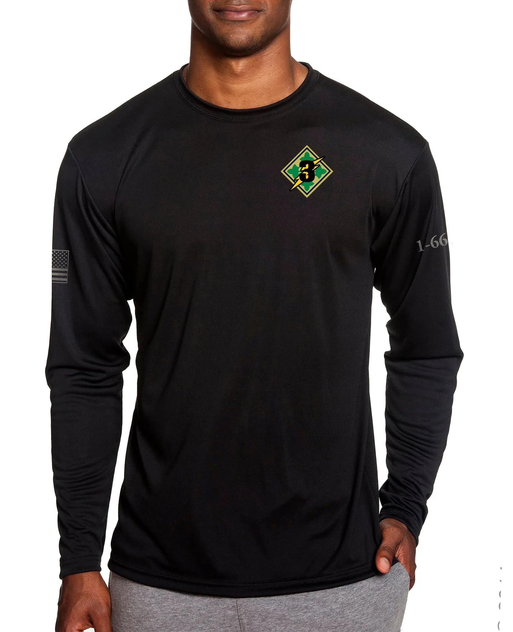 Ares Long Sleeve Performance PT Shirt. This shirt IS approved for PT.