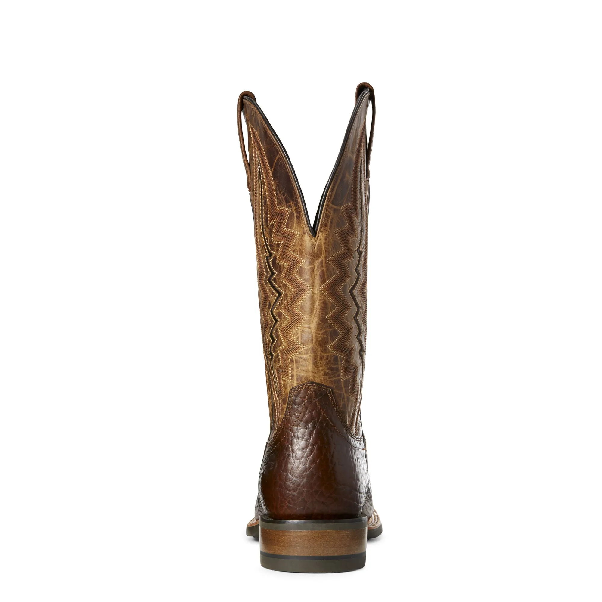 Ariat Mens Relentless Short Round Western Boot Straight Whiskey