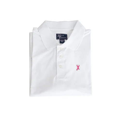 Auburn Traditional Clubhouse Performance Polo White