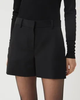 Ava Short in Wool, Black