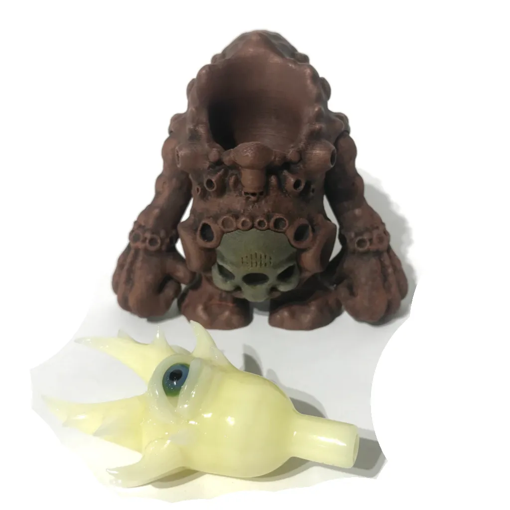 Brandon Martin x Salt Glass Organism Bubble Cap w/ stand