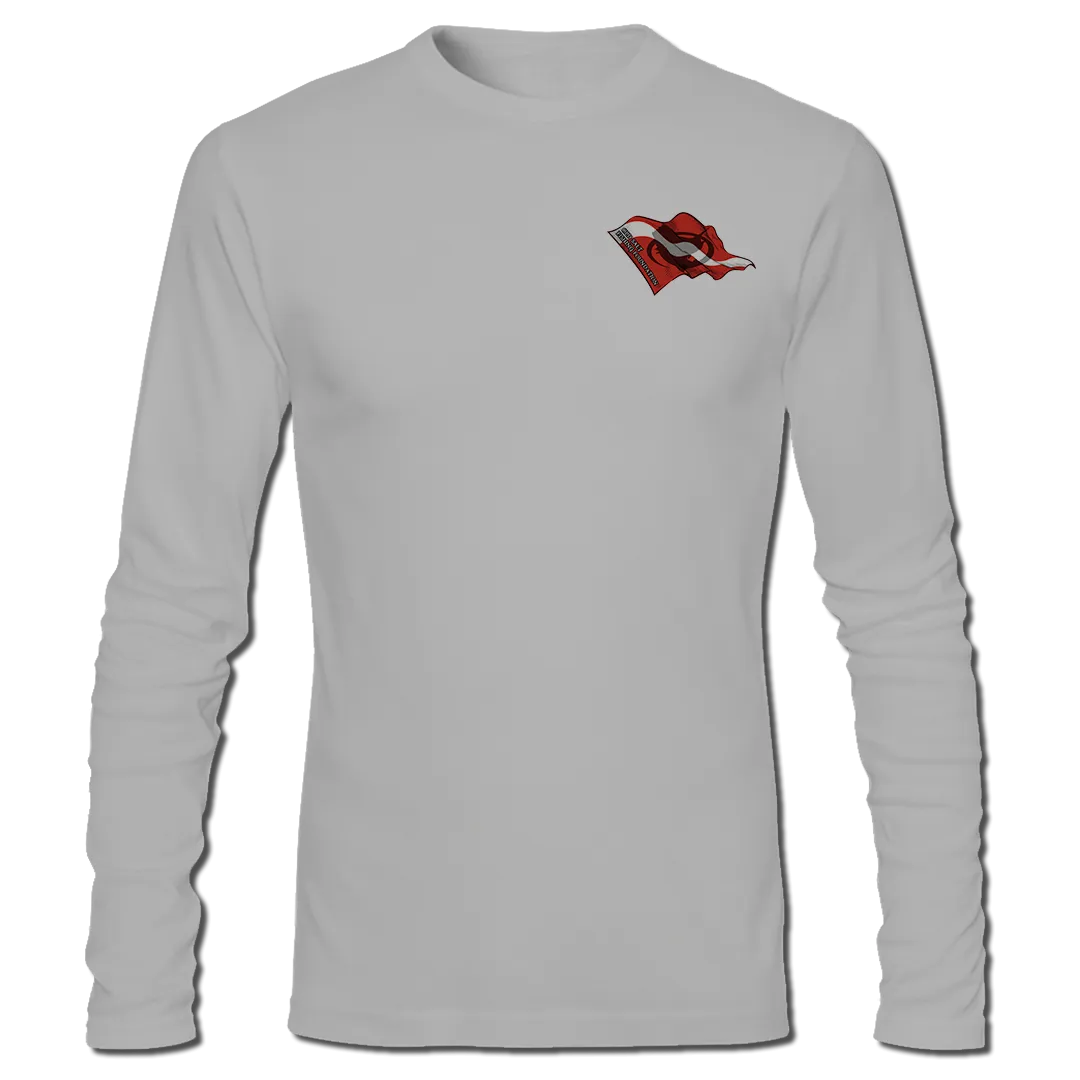Flounder Spearin' - Long Sleeve Performance Fishing Shirt