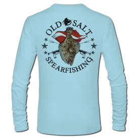 Flounder Spearin' - Long Sleeve Performance Fishing Shirt