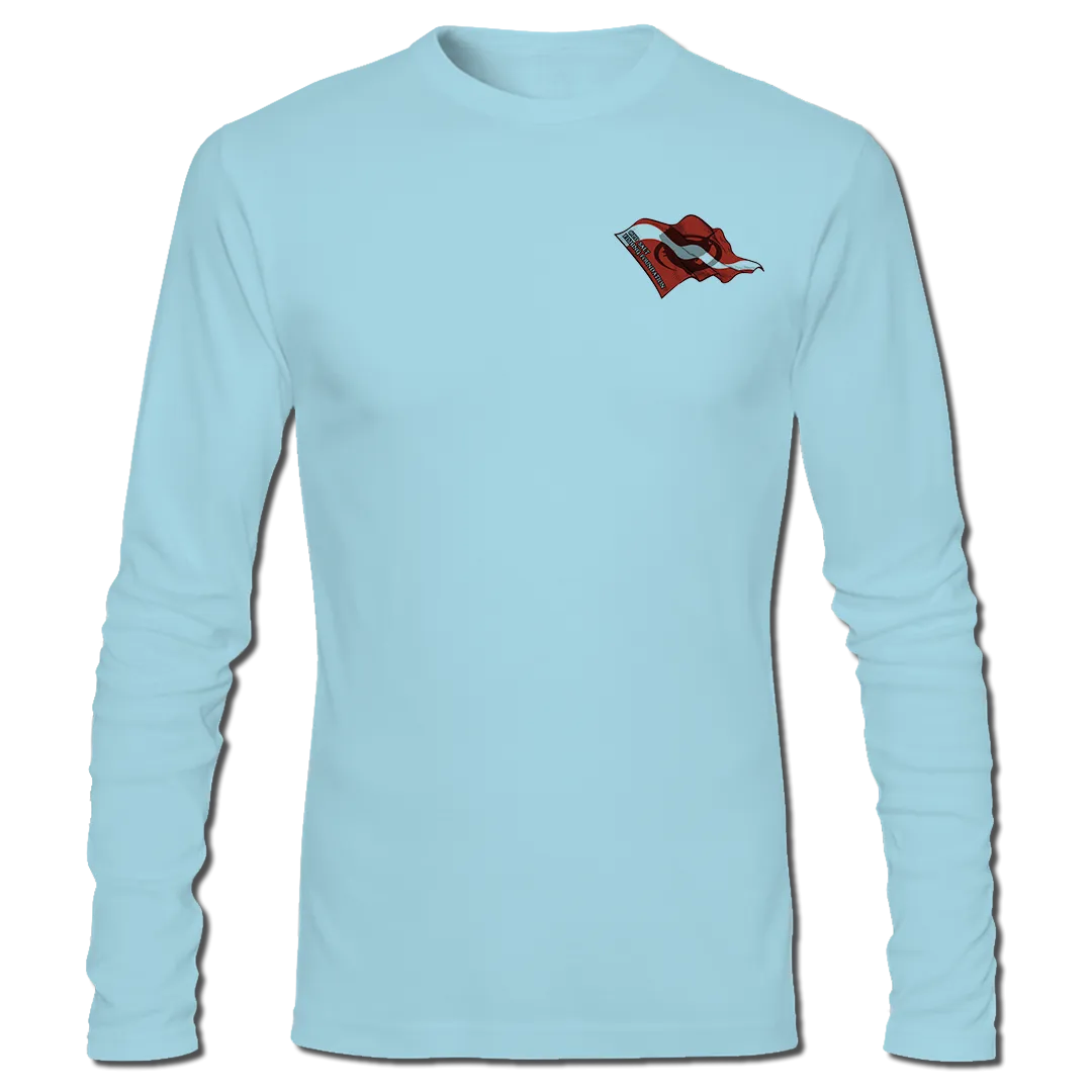 Flounder Spearin' - Long Sleeve Performance Fishing Shirt