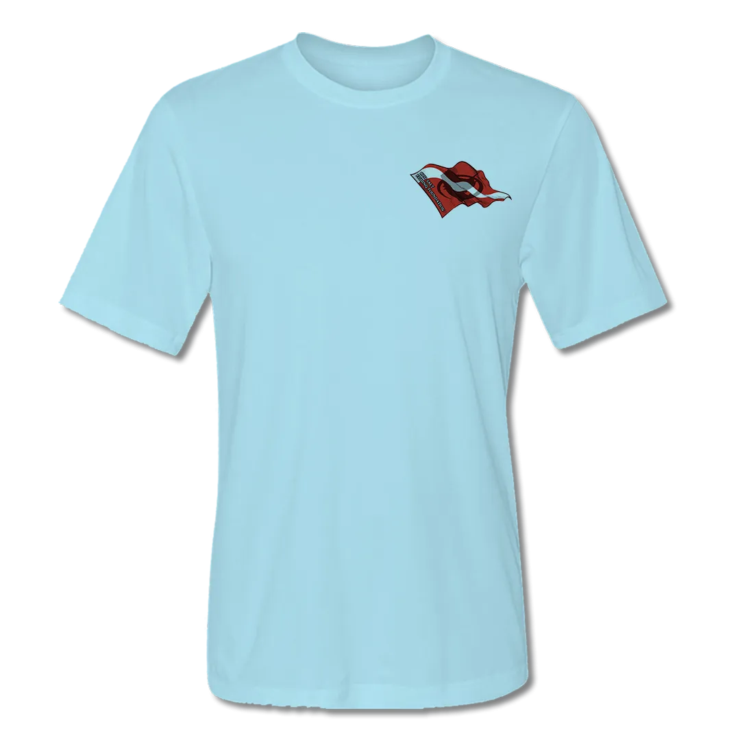 Flounder Spearin' - Short Sleeve Performance Fishing Shirt