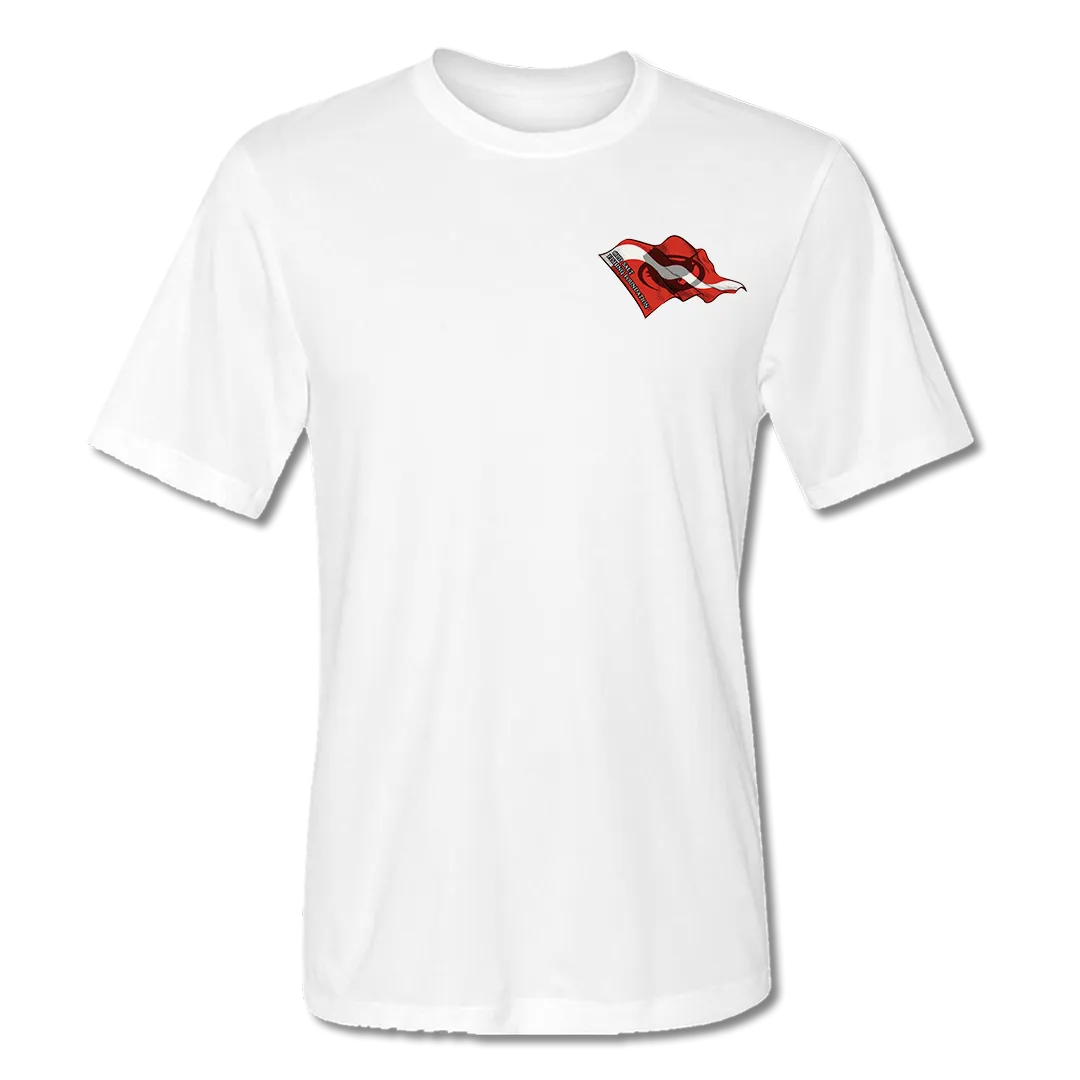 Flounder Spearin' - Short Sleeve Performance Fishing Shirt