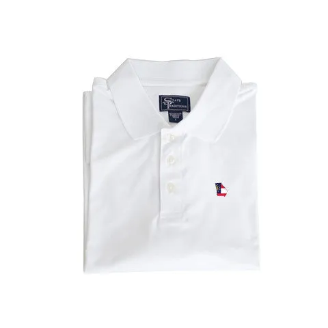 Georgia Traditional Clubhouse Performance Polo White