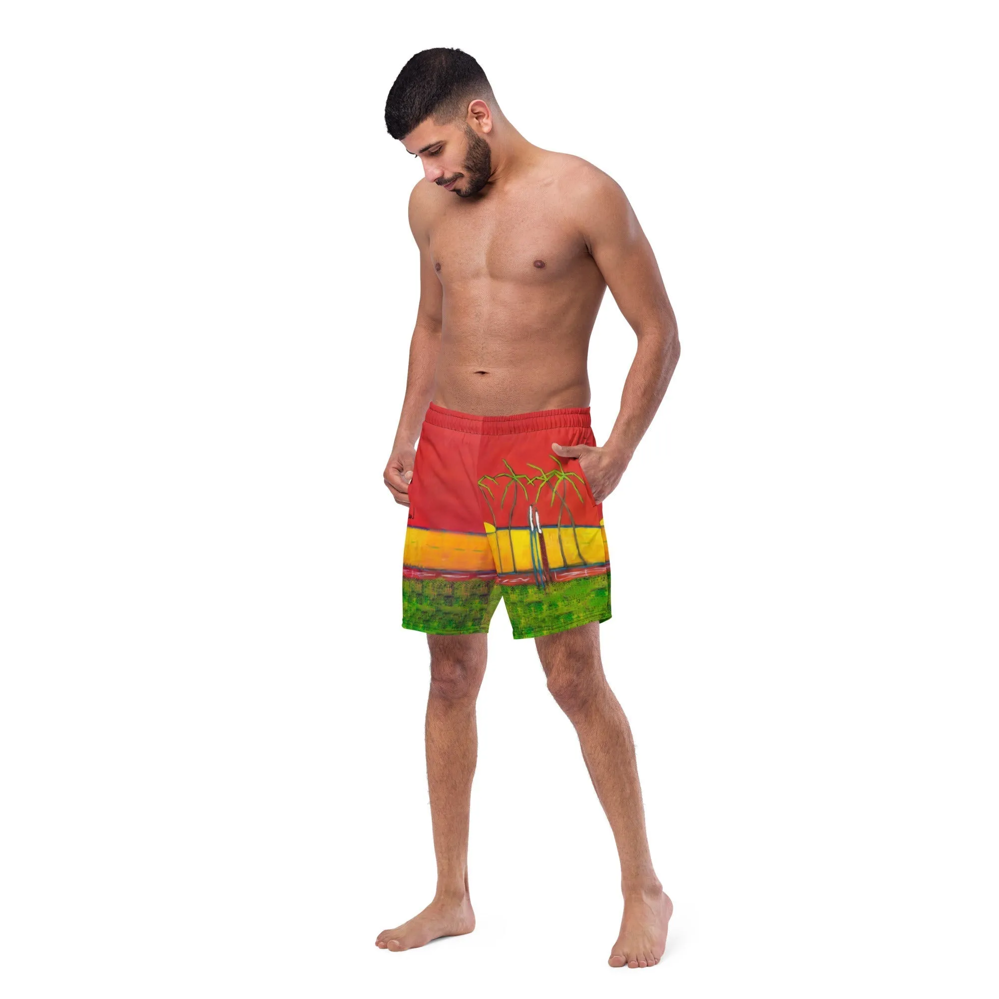 Home away from home Men's swim trunks