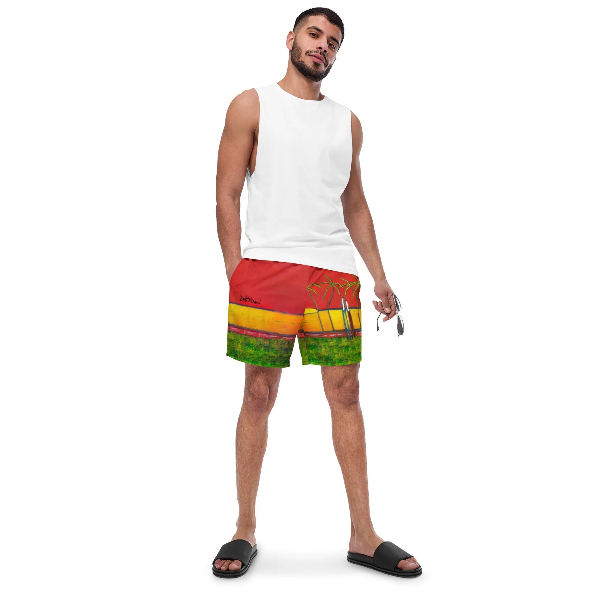 Home away from home Men's swim trunks