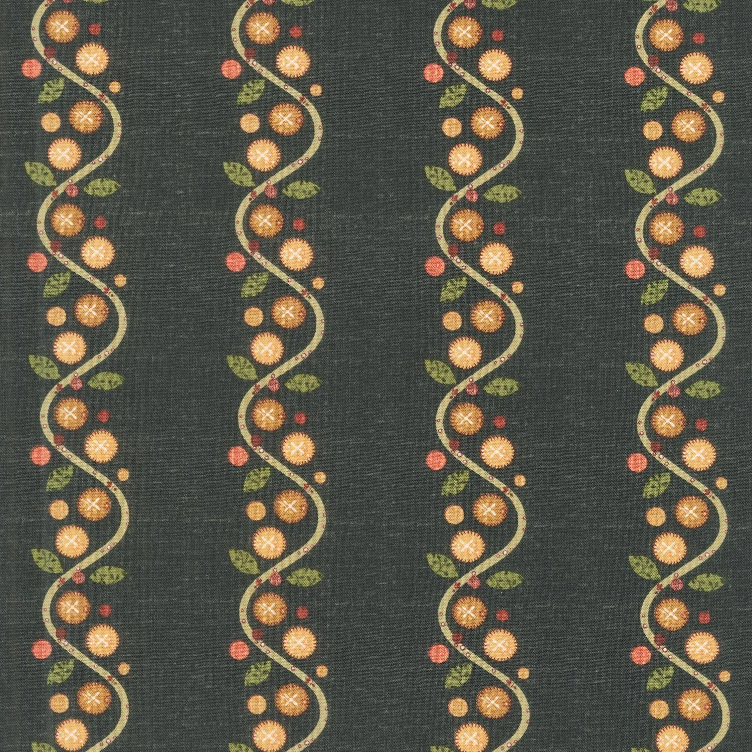 Home Sweet Home - Mini Stripe Black Yardage
