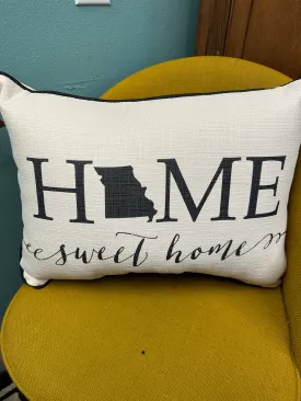 Home Sweet Home Pillow- Missouri