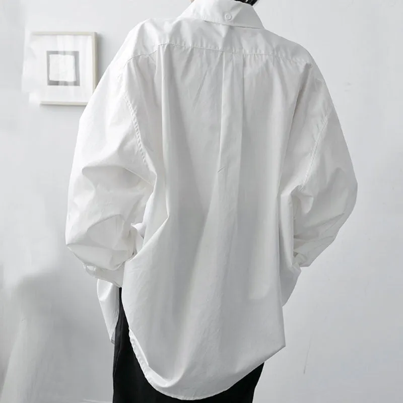 Large Pockets Loose Drop Shoulders Shirts