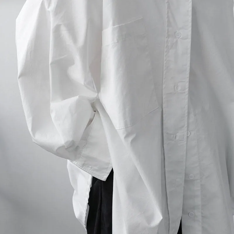 Large Pockets Loose Drop Shoulders Shirts