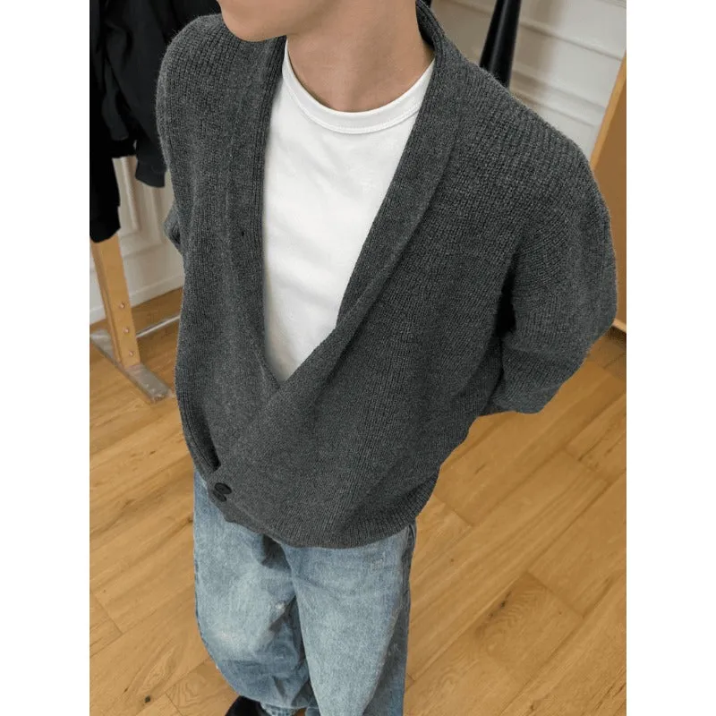 Loose-fitting Knitted Robe Cardigan