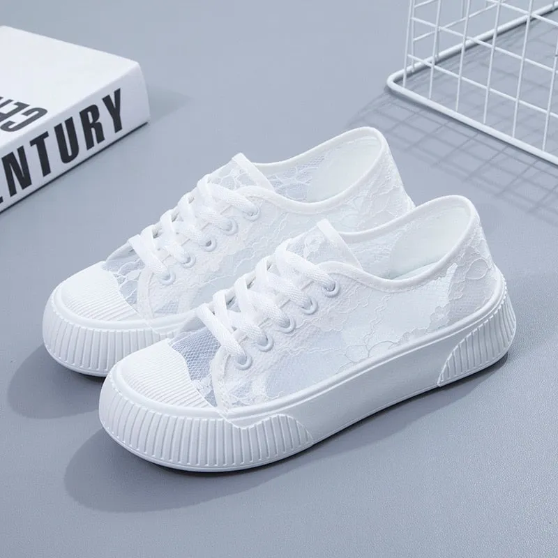 Lucie Lace Platform Sneakers