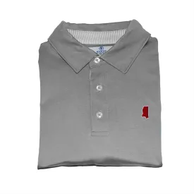 Mississippi Starkville Gameday Signature Polo Grey