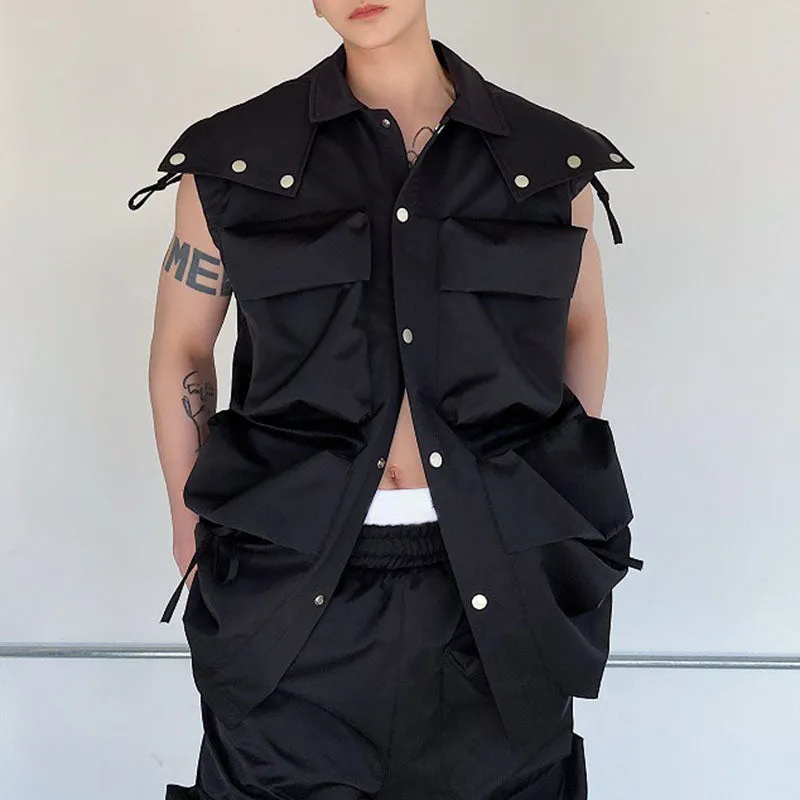 Multi-pocket Hooded Detachable Jackets And Shorts