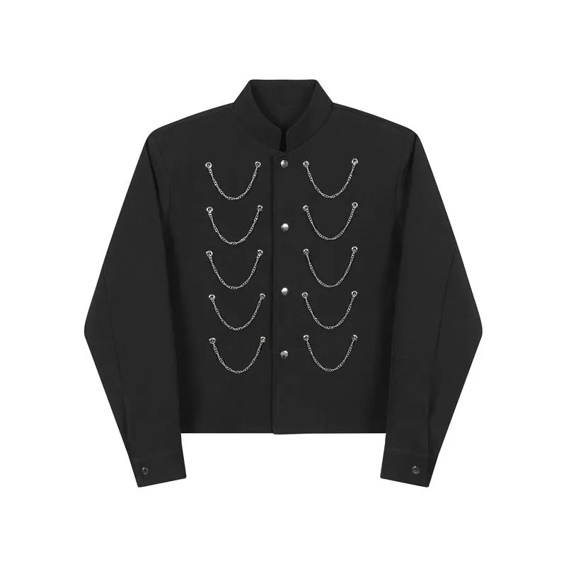 Multiple Zippers Casual Stand Collar Jacket