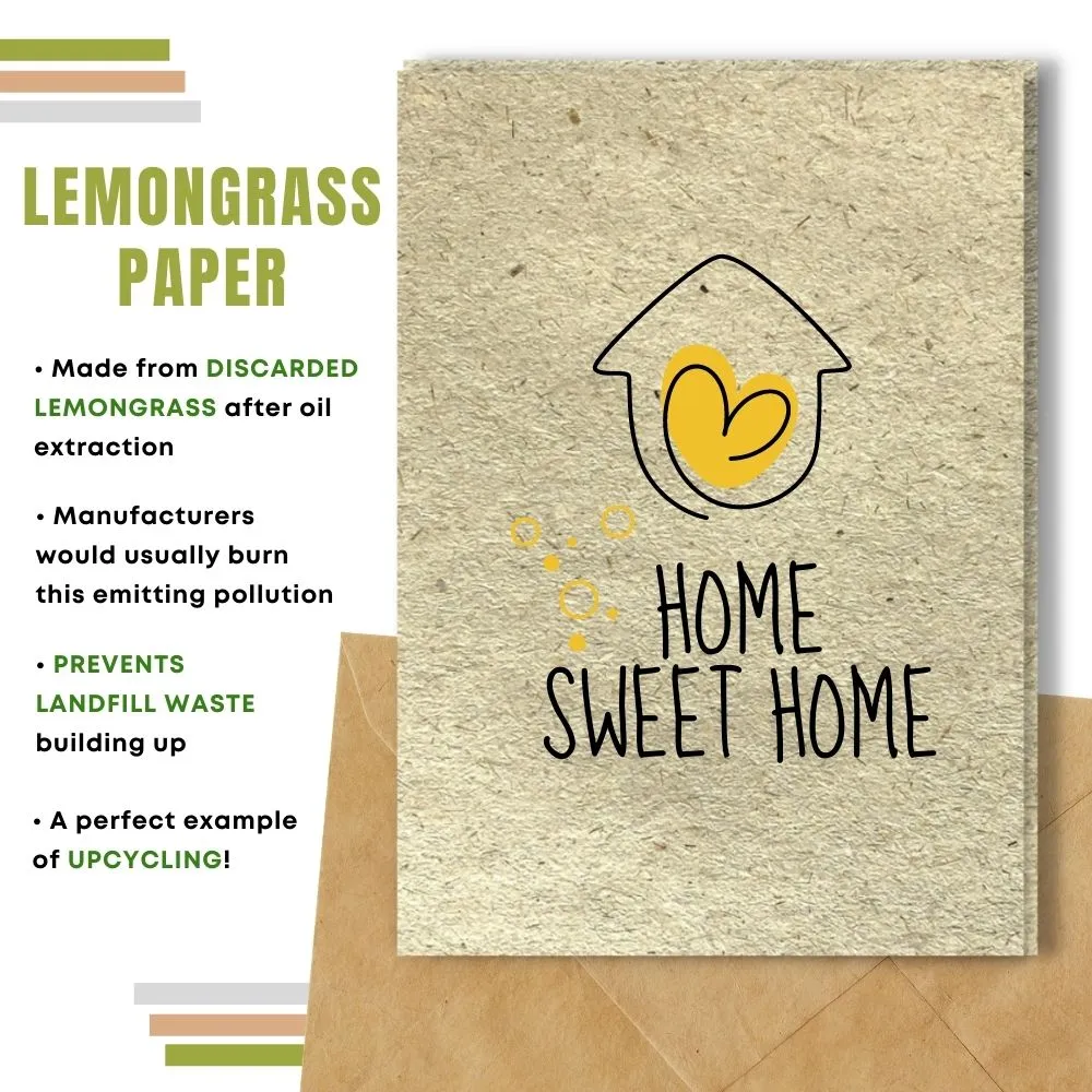 New Home Card, Home Sweet Home, Yellow