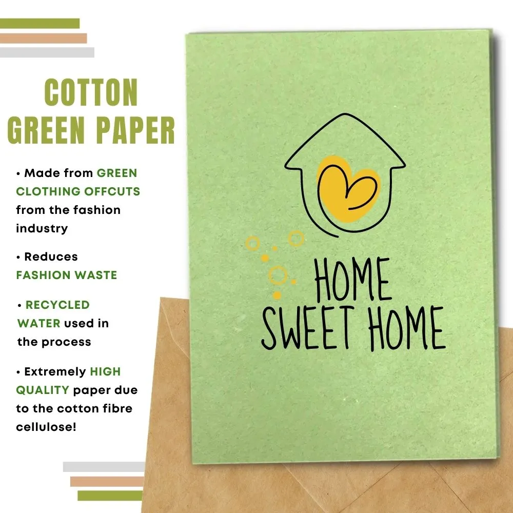 New Home Card, Home Sweet Home, Yellow