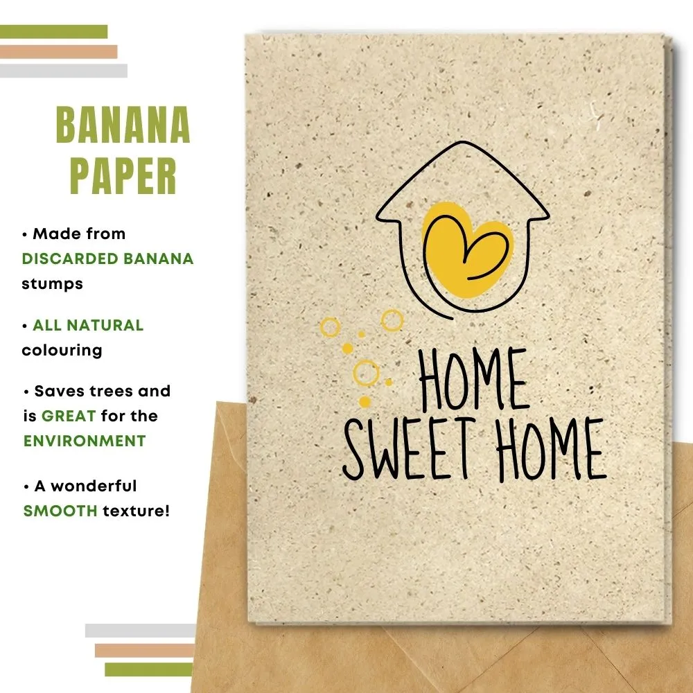 New Home Card, Home Sweet Home, Yellow
