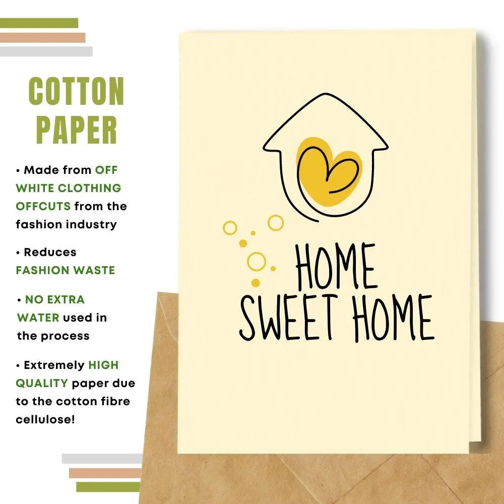 New Home Card, Home Sweet Home, Yellow