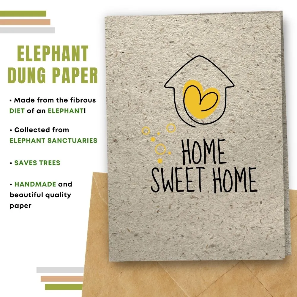 New Home Card, Home Sweet Home, Yellow