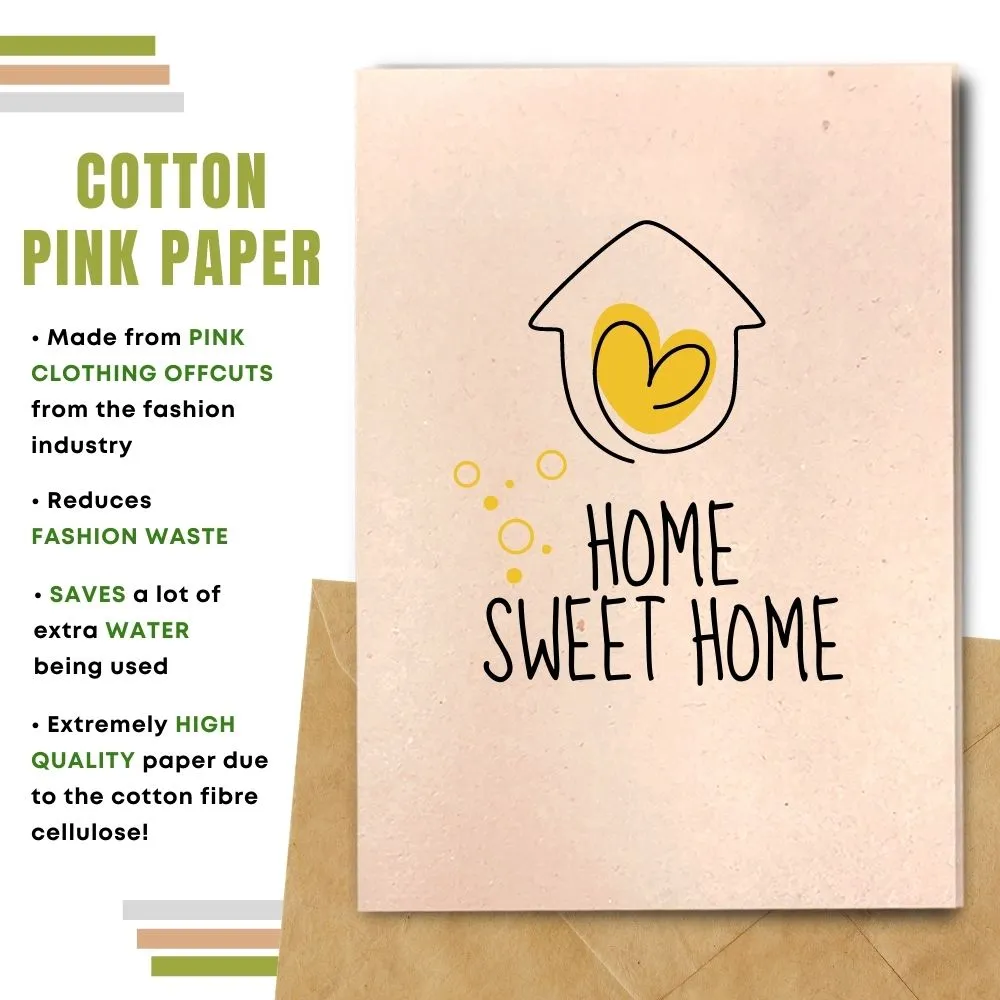 New Home Card, Home Sweet Home, Yellow