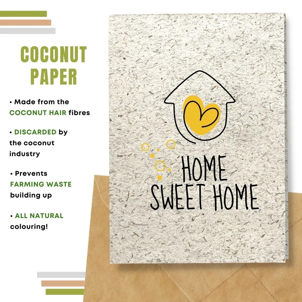 New Home Card, Home Sweet Home, Yellow