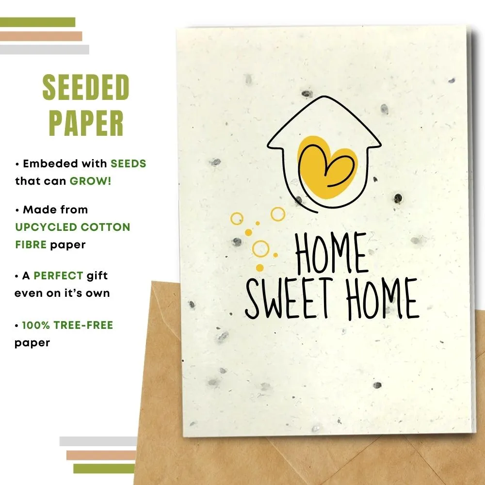 New Home Card, Home Sweet Home, Yellow