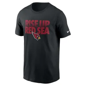 NFL Arizona Cardinals Nike Rise Up Red Sea T-Shirt - Black