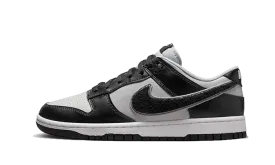 Nike Dunk Low Chenille Swoosh Black Grey