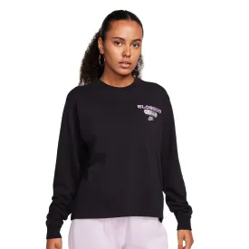 NIKE SPORTSWEAR WOMEN'S LONG-SLEEVE T-SHIRT BLACK