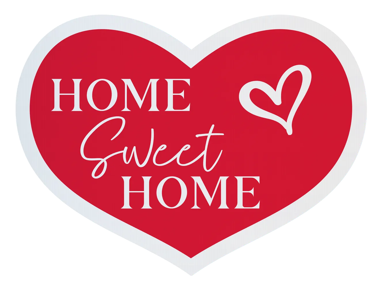 Photo Prop Heart Shape Sign - Our New Home / Home Sweet Home