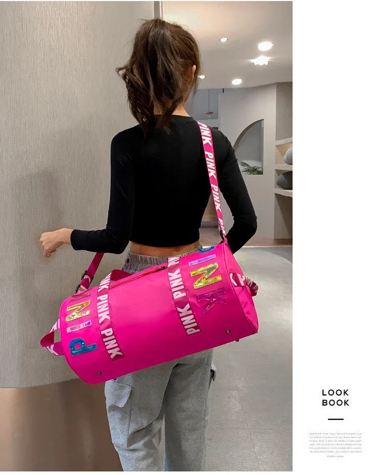 PINK laser new style shoulder bag (common brand, non-brand)