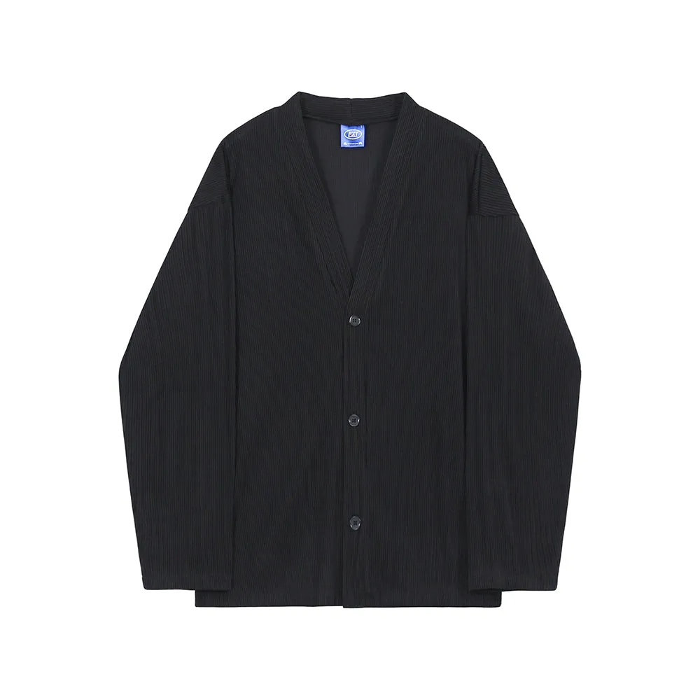Pleated Cardigan