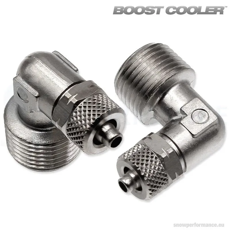 SNOW PERFORMANCE Fitting 3/8" auf 1/4", 90°-Ausführung