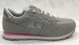 Sun 68 scarpa sneakers da ragazza Ally glitter z30403 06 grigio chiaro