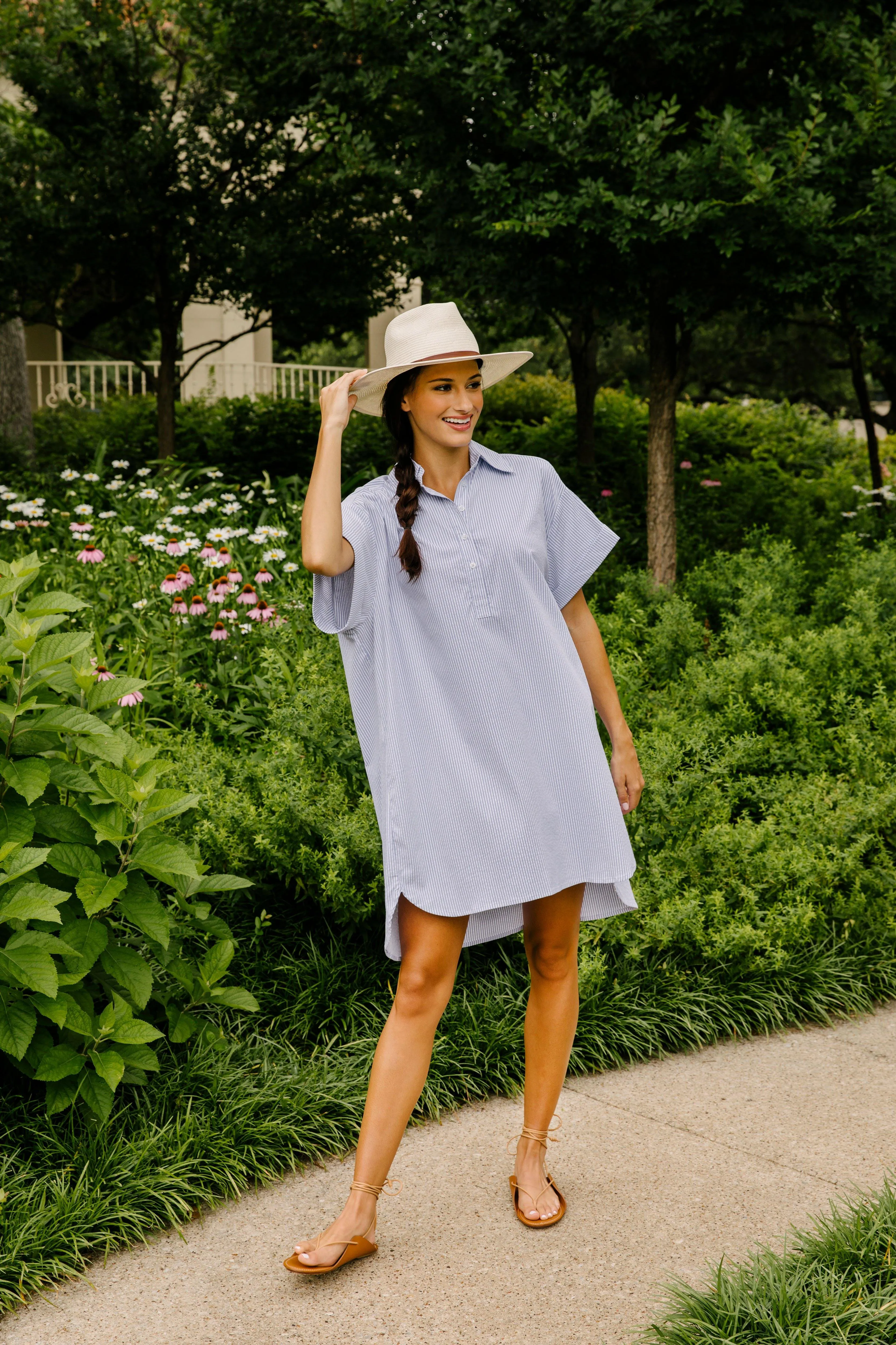 The Perfect Day Dress in Performance Seersucker