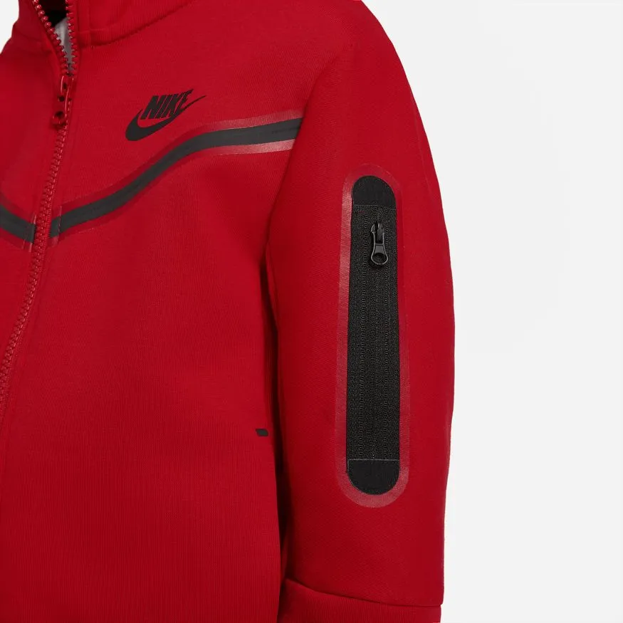 Veste Nike Tech Fleece Junior - Rouge/Noir