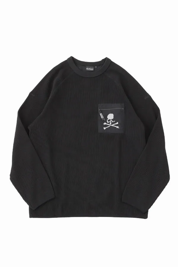 WILD THINGS × MASTERMIND WORLD WAFFLE LS TEE