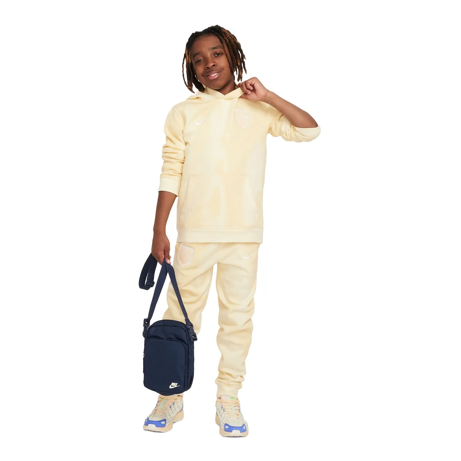 Youth Nike USA Club Fleece Yellow Hoodie